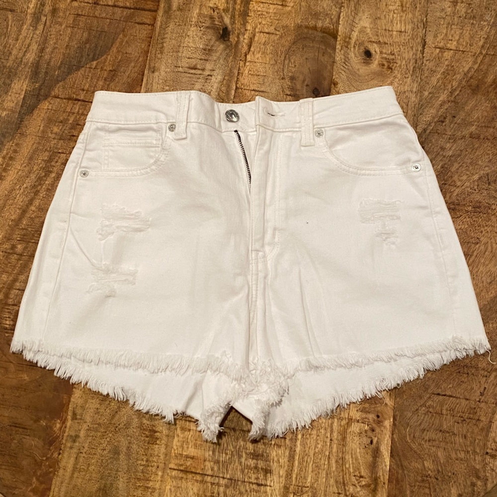 American eagle a-line white Jean shorts